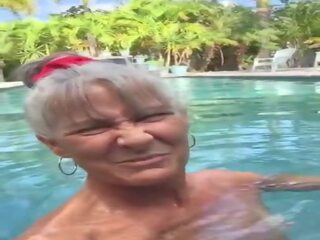 Pervert Granny Leilani in the Pool, Free dirty video 69 | xHamster