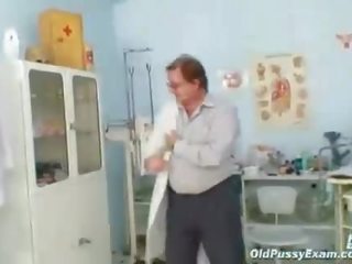 Marriageable Vladimira gets her pussy properly gyno examined by kinky gyno medico